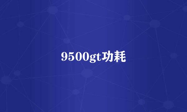 9500gt功耗