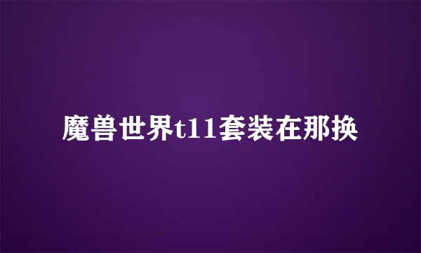 魔兽世界t11套装在那换