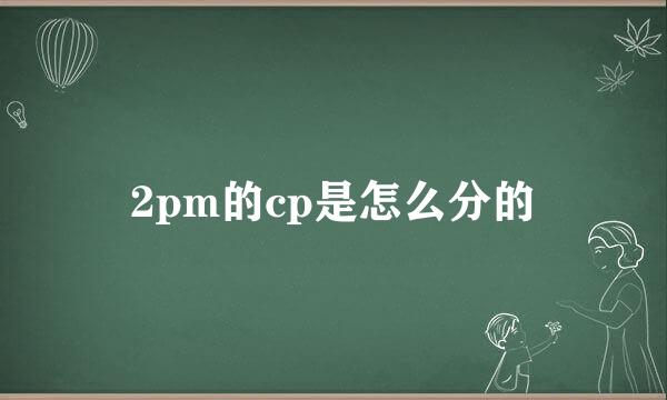 2pm的cp是怎么分的