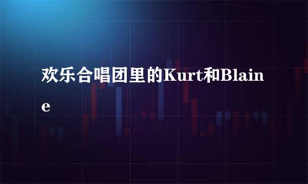 欢乐合唱团里的Kurt和Blaine