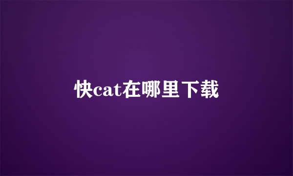 快cat在哪里下载