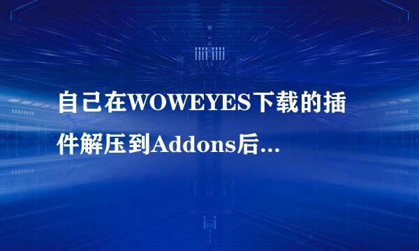 自己在WOWEYES下载的插件解压到Addons后怎么使用？