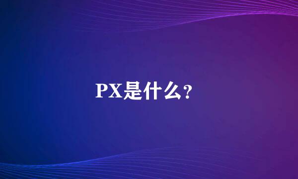 PX是什么？