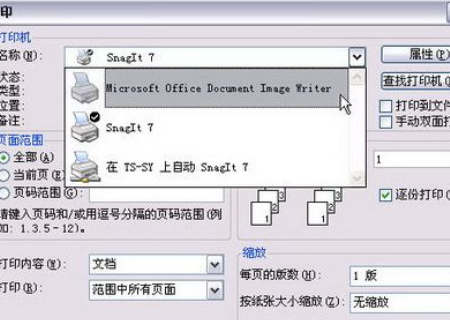 什么是 Microsoft Office Document Image Writer 打印机