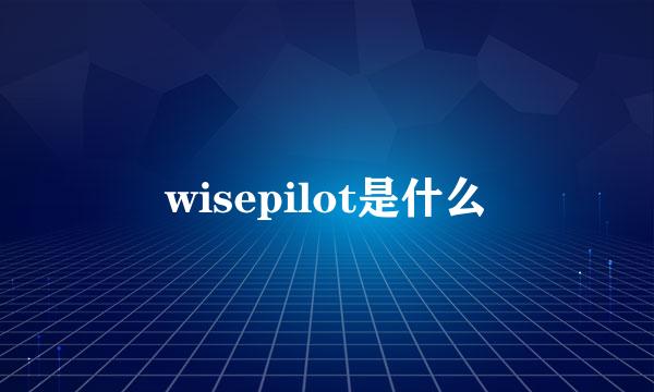 wisepilot是什么