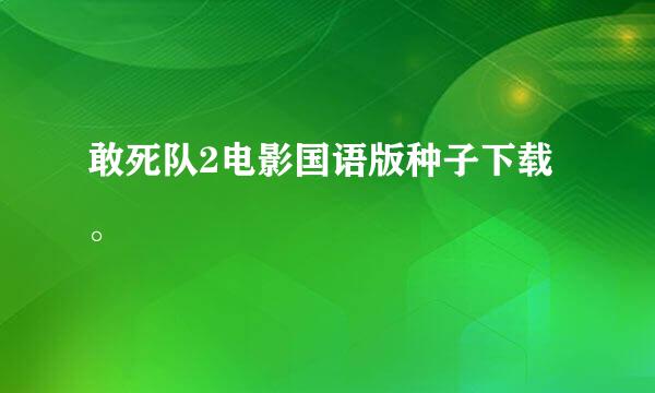 敢死队2电影国语版种子下载。