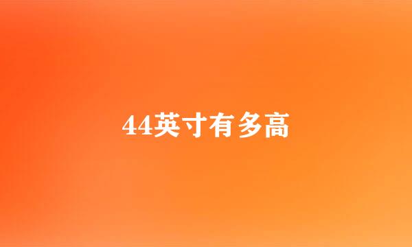 44英寸有多高