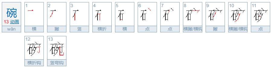 碗的读音