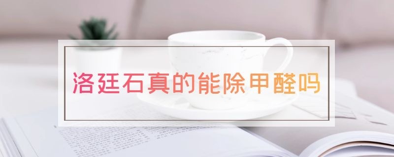 洛廷石真的能除甲醛吗？