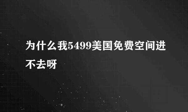 为什么我5499美国免费空间进不去呀