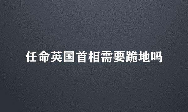 任命英国首相需要跪地吗