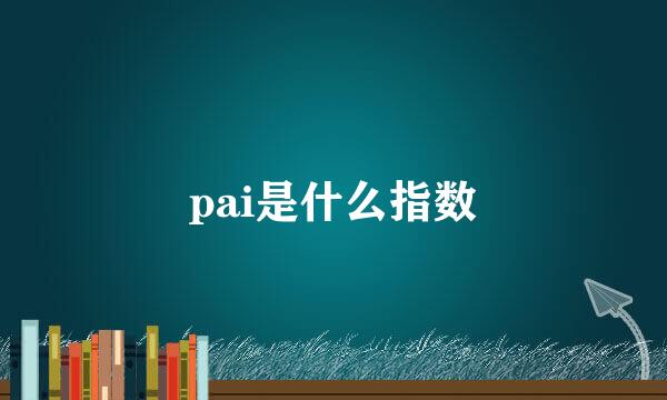 pai是什么指数