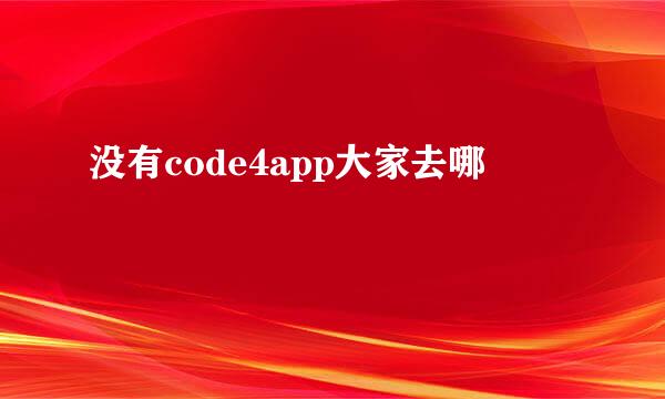 没有code4app大家去哪