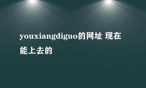 youxiangdiguo的网址 现在能上去的