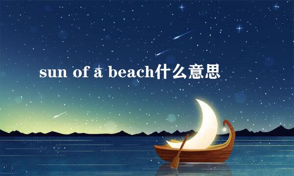 sun of a beach什么意思