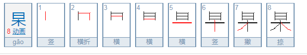 “杲”怎么读？