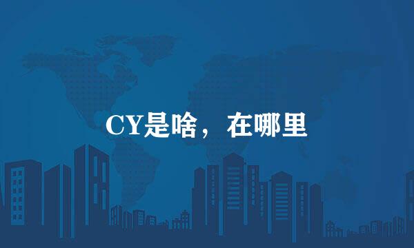 CY是啥，在哪里