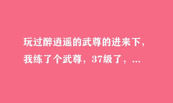 玩过醉逍遥的武尊的进来下，我练了个武尊，37级了，但感觉他好像不厉害，pk也不行，我在犹豫是否继续玩，