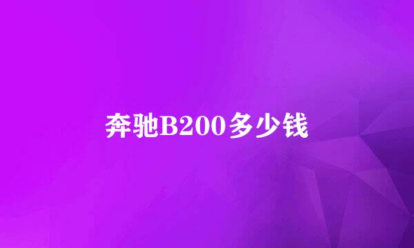 奔驰B200多少钱