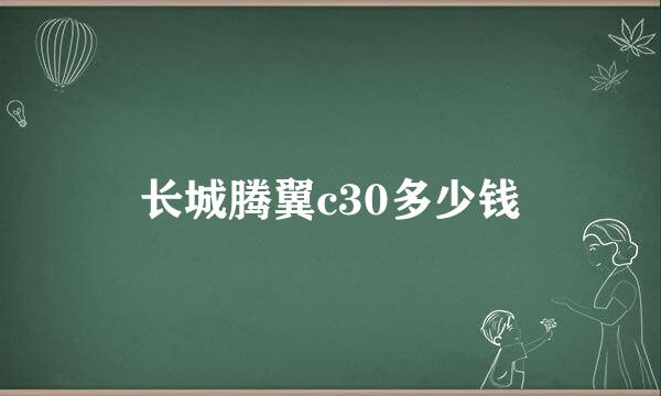 长城腾翼c30多少钱