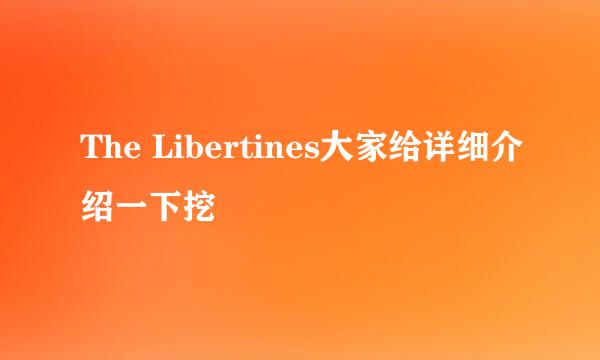 The Libertines大家给详细介绍一下挖