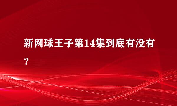 新网球王子第14集到底有没有？