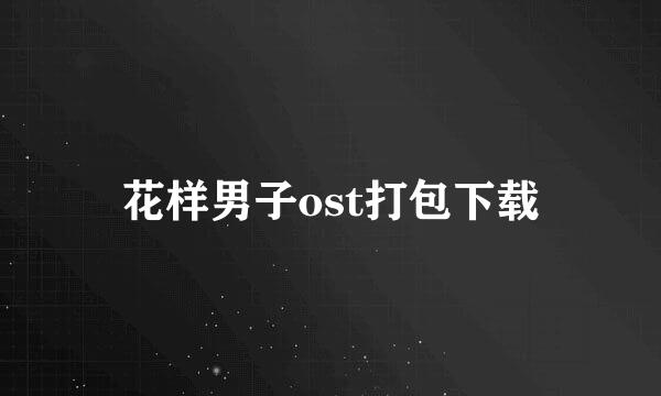 花样男子ost打包下载