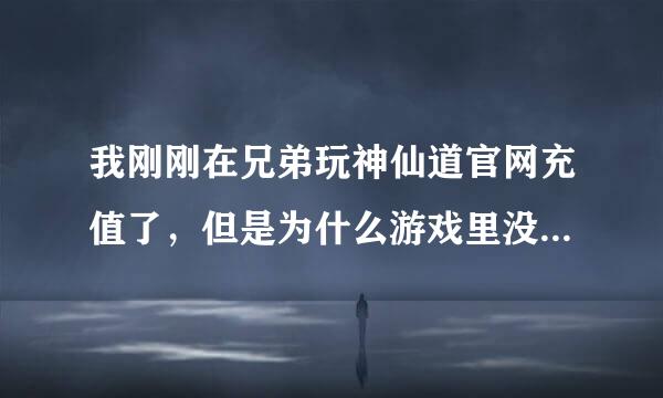 我刚刚在兄弟玩神仙道官网充值了，但是为什么游戏里没有收到元宝啊？是要等多少时间才可以收到吗？