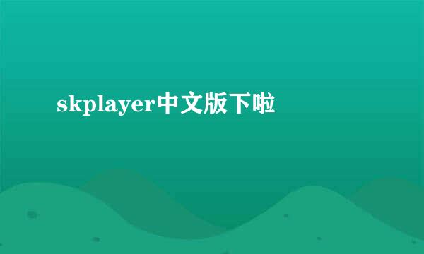 skplayer中文版下啦