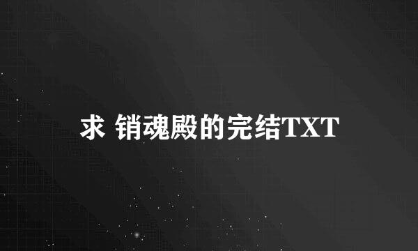 求 销魂殿的完结TXT