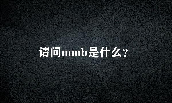 请问mmb是什么？