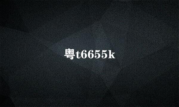 粤t6655k