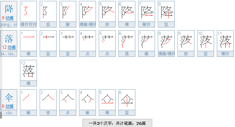 降落伞，一共有多少画