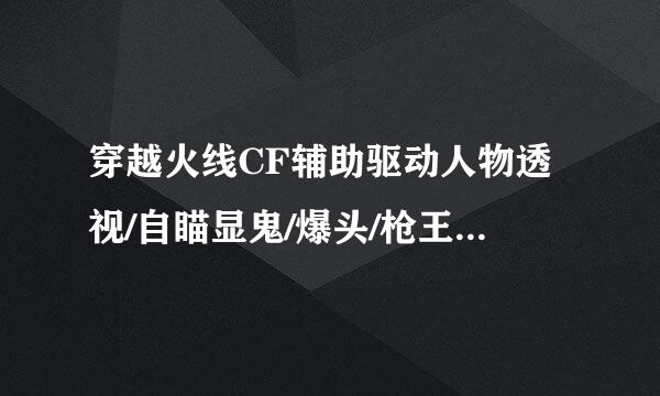 穿越火线CF辅助驱动人物透视/自瞄显鬼/爆头/枪王排位不封号天卡