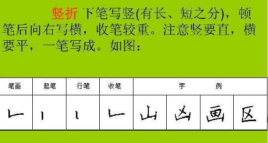 什么字有竖折