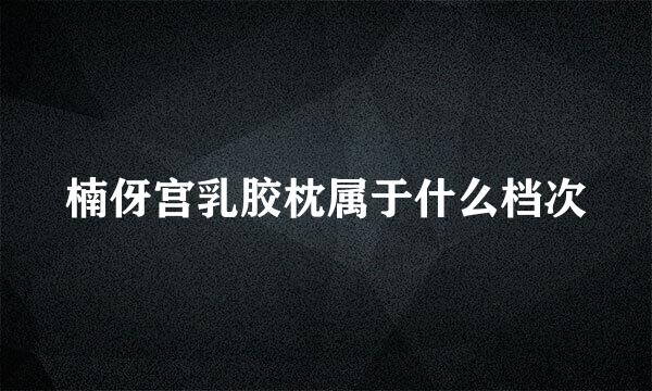 楠伢宫乳胶枕属于什么档次