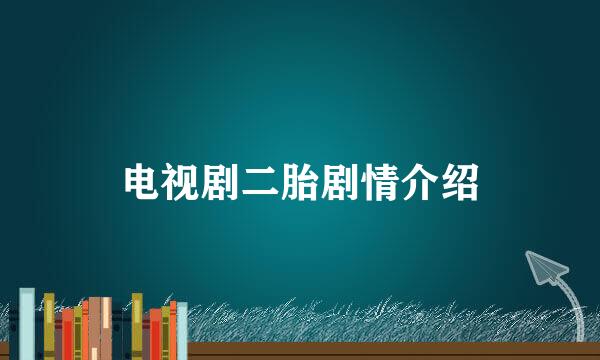 电视剧二胎剧情介绍