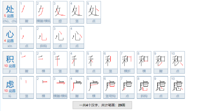 处心积虑的意思是？