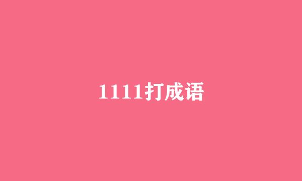 1111打成语