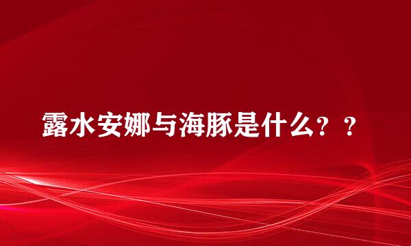 露水安娜与海豚是什么？？