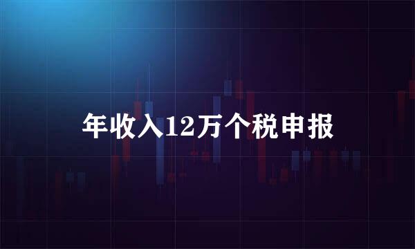 年收入12万个税申报