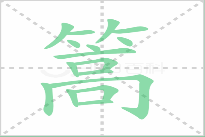 篙字怎么读