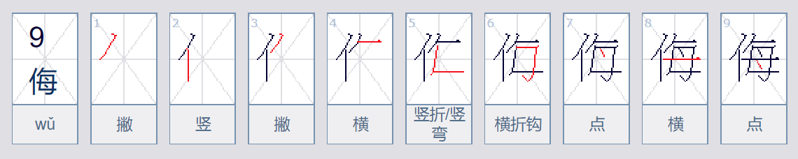 侮组词语有哪些