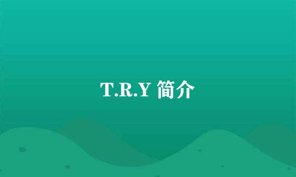 T.R.Y 简介