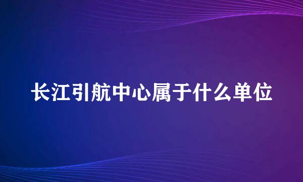 长江引航中心属于什么单位