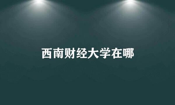 西南财经大学在哪