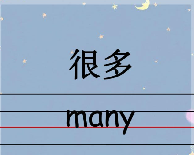 many是什么意思英语