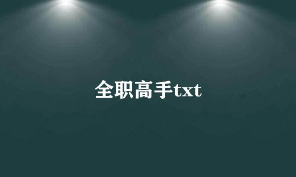 全职高手txt