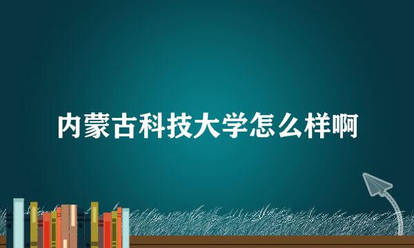 内蒙古科技大学怎么样啊