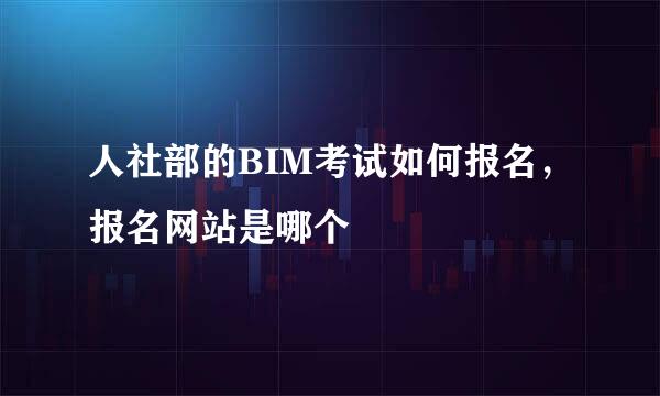 人社部的BIM考试如何报名，报名网站是哪个